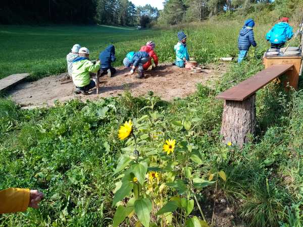 Die erste große Kindergartengruppe